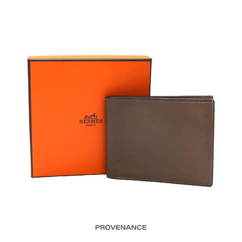 hermes citizen twill bifold grey|Small Leather Goods for Men .